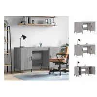 VidaXL Schreibtisch Grau Sonoma