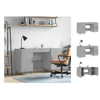 VidaXL Schreibtisch Betongrau 140x50x75 cm