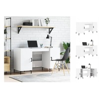 VidaXL Schreibtisch Hochglanz-Weiß 140x50x75 cm