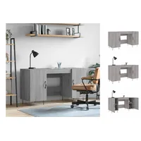 VidaXL Schreibtisch Grau Sonoma