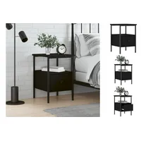 VidaXL Nachttisch Schwarz 34x36x50 cm Holzwerkstoff