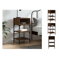 VidaXL Nachttisch Braun Eichen-Optik 35x34,5x70 cm Holzwerkstoff