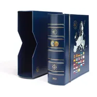 Leuchtturm Münzalbum VISTA, Euro-Jahrgang 2022, inkl. Schutzkassette, blau