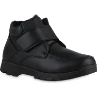VAN HILL Herren Warm Gefütterte Winter Boots Bequeme Profil-Sohle