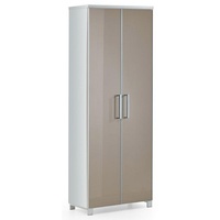 VOSS MÖBEL Garderobenschrank Santina Glas Weiß