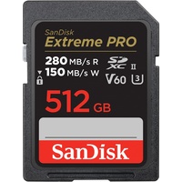 SanDisk Extreme Pro 512GB 280MB/s V60 UHS II