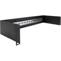 DeLock 66884 19 Hutschienenpanel 2 HE schwarz