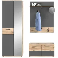 Xonox.home Garderoben-Set Mason (BHT 175x200x37 cm) - BHT 175x200x37