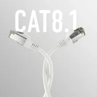 M-Cab Efb Cat8.1 Weiss 2M Rj45 Patchkabel, S/Ftp Pimf