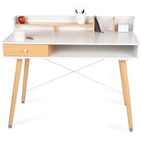 WONDERMAKE WONDERMAKE® Schreibtisch aus Holz Schublade, Sekretär Bürotisch kompakt