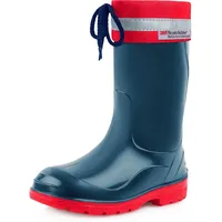 Ladeheid Kinder Gummistiefel mit Stulpe Regenstiefel für Jungen und