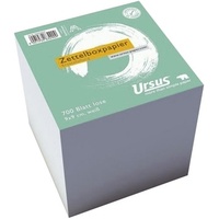 Ursus Basic 608822000 Würfelblocks und Uws Zettelboxnachfüllung 700 Blatt