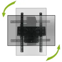 MonLines MWH011B drehbare TV Wandhalterung mit Pivot 37-80 Zoll,