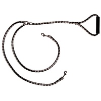 Kerbl 82177 Doppelleine, Schwarz/Grau, 140cm x 12mm, 48 Stück