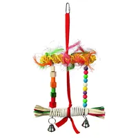 Kerbl Pet 82945 Vogelleiter Nature mit Glocken, Höhe 40