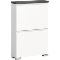 Xonox.home Schuhschrank in weiß / 60x88x18cm (BxHxT) weiß