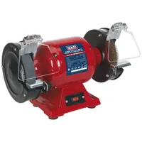 Sealey Doppelschleifer Ø150mm mit Draht Rad 450W/230V Schwerlast Bg150xw/99