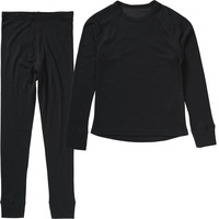 CMP - Hemd-Hose-Unterwäsche-Set für Kinder, Schwarz, 104