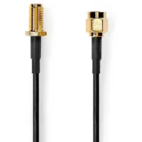 Nedis Antennenkabel SMA-Stecker SMA-Buchse Vergoldet 50 Ohm Einzeln geschirmt