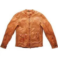 Fuel motorcycles Fuel Bourbon Motorrad Lederjacke, braun, M