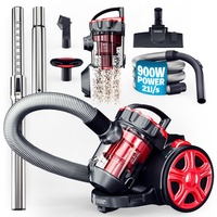 Monzana Zyklon Staubsauger Rot 900 Watt ECO Power
