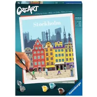 Ravensburger CreArt Malen nach Zahlen 1 St. Farbenfrohes Stockholm