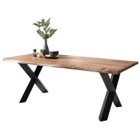 Main Möbel Esstisch mit Baumkante 180x90cm 'Pinta' Altholz &