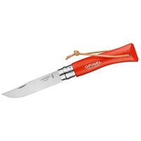 Opinel No. 7 Inox Taschenmesser baroudeur orange