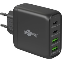 Goobay 4-Port 68W GaN Netzteil, USB-C/USB-A, schwarz