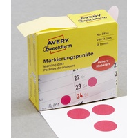 Avery Zweckform Klebepunkte 3854 magenta Ø 19,0 mm, 250