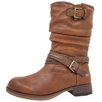 Mustang Damenschuhe Schaftstiefel Gefüttert Braun Freizeit, Schuhgröße:36 EU