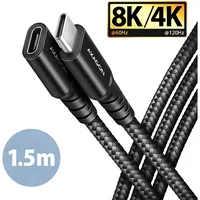AXAGON BUCM32-CF15AB USB Kabel > Buchse, Textil, 1,5 m,