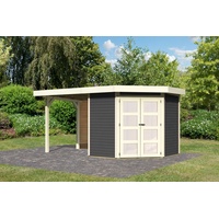 Karibu Gartenhaus Goldendorf 3 mit 240 cm Schleppdach und