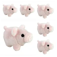 Rsustimes HDmirrorR VRasehorn 6 Stück Plüsch Schweinchen, Glücksschweinchen, Schwein