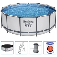 BESTWAY Steel Pro MAX Rund Pool Set 396x122 cm