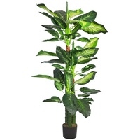Decovego Kunstpflanze Dieffenbachie, im Topf, Höhe 130 cm