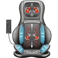 COMFIER Shiatsu Massagesitzauflage mit Knet-, Vibrationsmassage - Grau