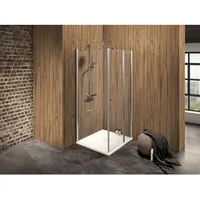 Dusbad Duschkabine/ Duschabtrennung Dusbad Vital 2 Drehtür an Festteil