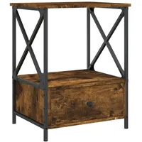VidaXL Nachttisch Räuchereiche 50x41x65 cm Holzwerkstoff