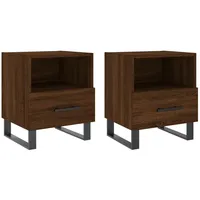 VidaXL Nachttische 2Stk Braun Eichen-Optik 40x35x47,5cm Holzwerkstoff Modell 1