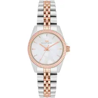 RHODENWALD & SÖHNE - Quarzuhr Cassina in Silber/Roségold Edelstahl