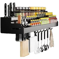 Yopyuenn NUODWELL Gewürzregal Hängend Multifunktionales Regal Gewürzhalter für Küche
