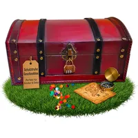 Infinimo 100% Handgefertigt Holzkiste Mit Deckel, Schatztruhe Mit Zahlenschloss