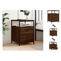 VidaXL Nachttisch Braun Eichen-Optik 44x45x60 cm Holzwerkstoff