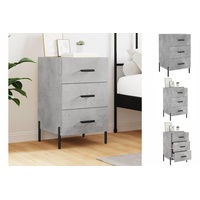 VidaXL Nachttisch Betongrau 40x40x66 cm Holzwerkstoff