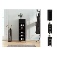 VidaXL Schuhschrank Schwarz 30x35x105 cm Holzwerkstoff