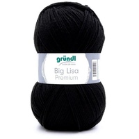 Gründl Wolle Big Lisa Premium 250 G Schwarz Handarbeit