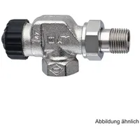 HEIMEIER Thermostat-Ventilunterteil 2245-01.000 Rp 3/8xR 3/8, Axial, Rotguss vernickelt,