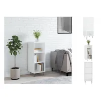 VidaXL Sideboard Hochglanz-Weiß 34,5x32,5x90 cm Holzwerkstoff