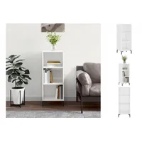 VidaXL Sideboard Hochglanz-Weiß 34,5x32,5x90 cm Holzwerkstoff